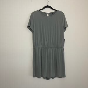 NWT Express Soft‎ Modal Blend Drop Waist Comfy Stretch Romper Women's Sz L